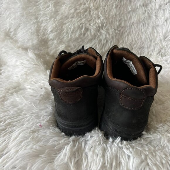 Timberland Black Low Cut Boots Womens 7 Leather Weather Resistant - Picture 2 of 6